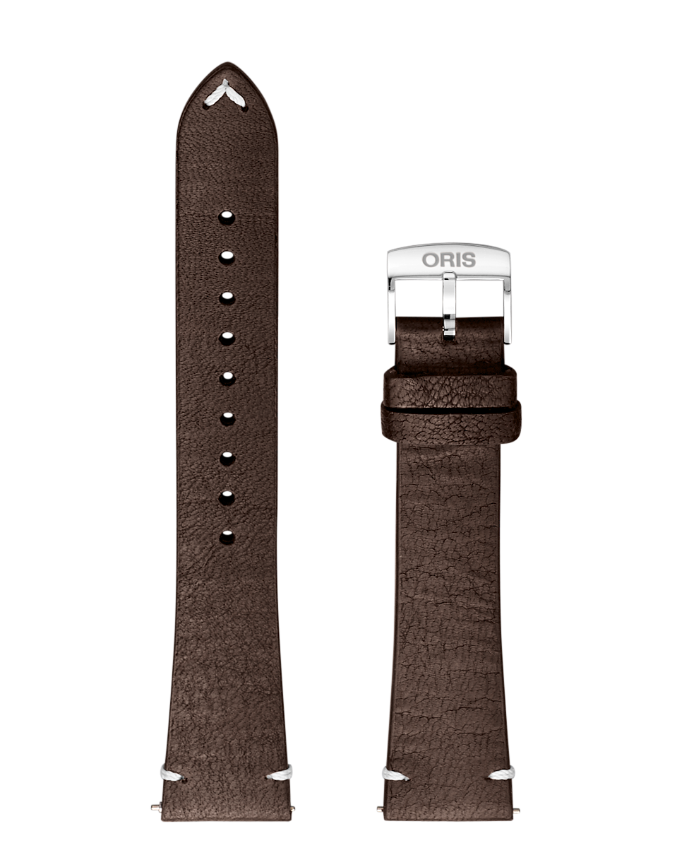 Oris leather strap 19 mm - brown