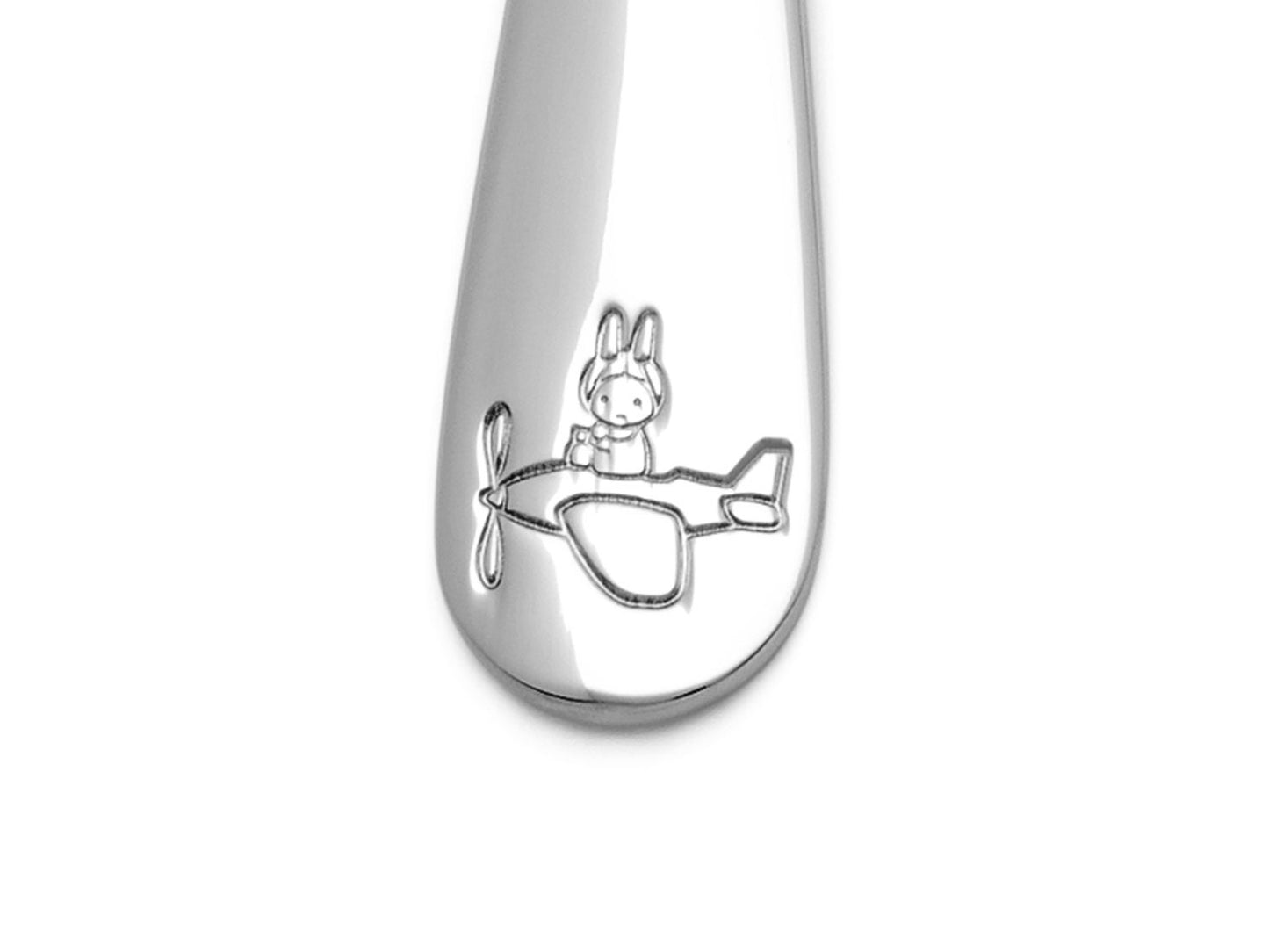 Children's cutlery miffy vehicles, 4-piece, stainless steel