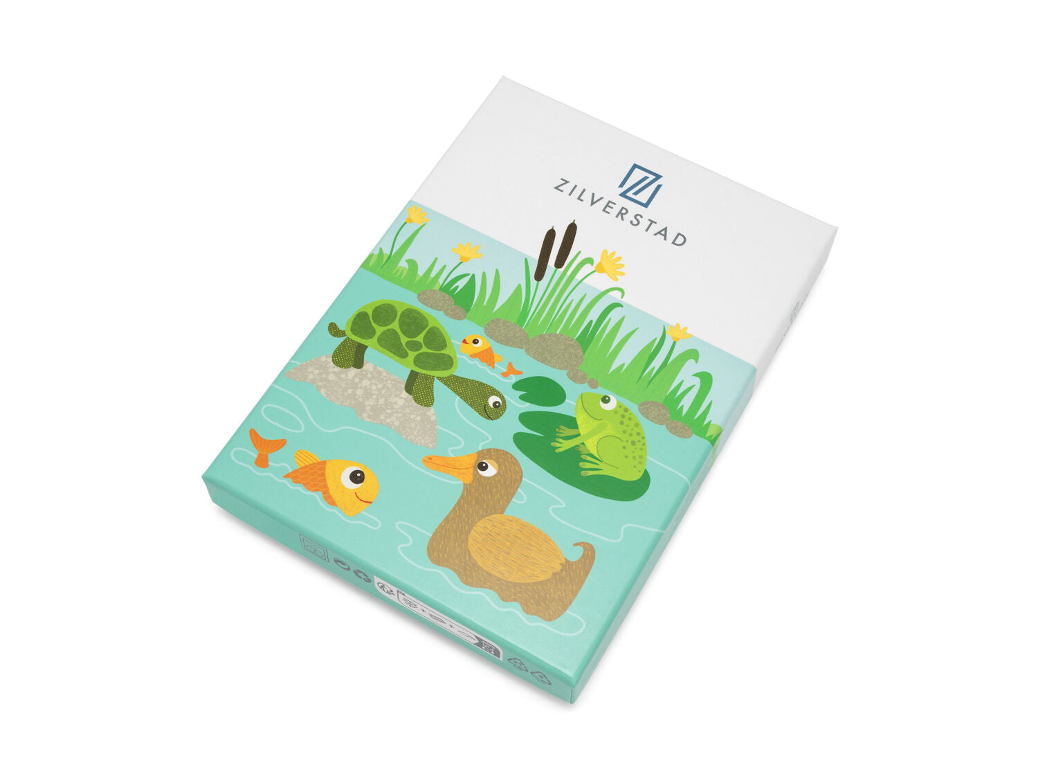 Posate per bambini Pond Animals, 4 pezzi, acciaio inox