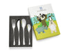 Posate per bambini Wildlife, 4 pezzi, acciaio inox