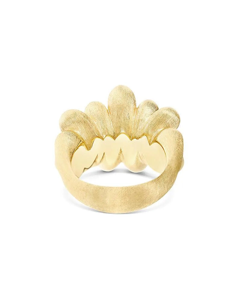 "Trasformista" gouden ring met druppels en diamanten