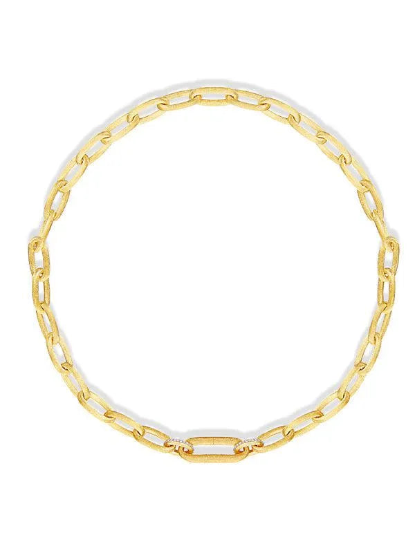 Gouden collier "libera" met diamanten