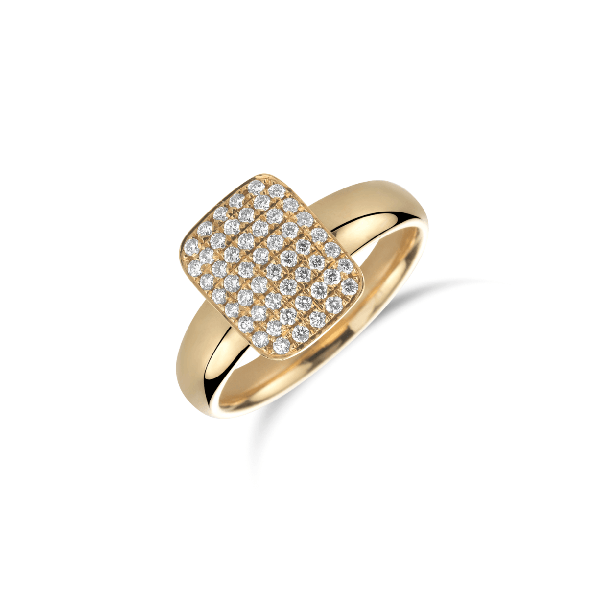 BYR&C ROMANCE RING "PILLOW SQUARE" R4248-S-DI