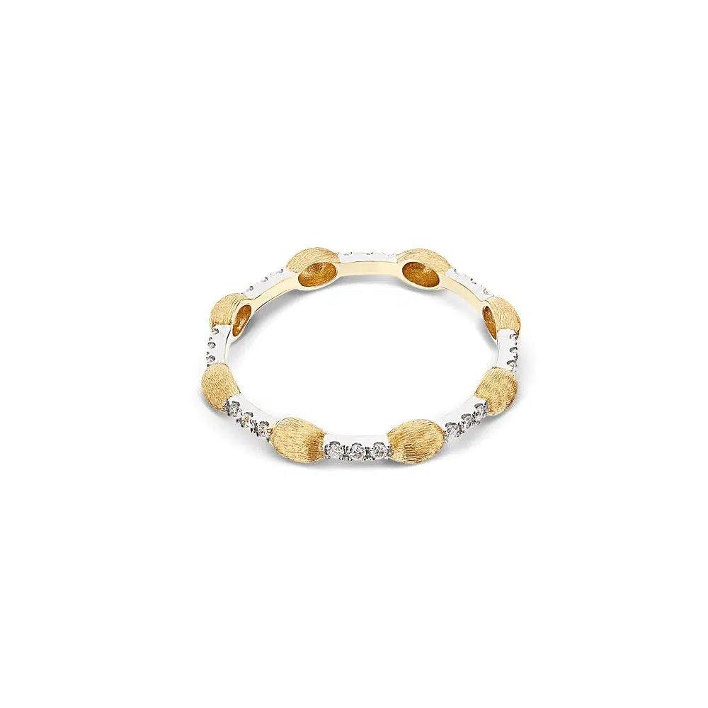 DANCING "ÉLITE" DIAMONDS BARS AND GOLD BOULES RING