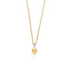 DANCING "ÉLITE" GOLD AND DIAMONDS ACCENT TINY NECKLACE