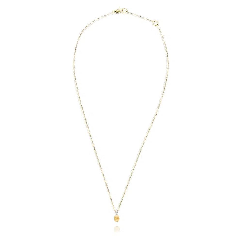 DANCING "ÉLITE" GOLD AND DIAMONDS ACCENT TINY NECKLACE