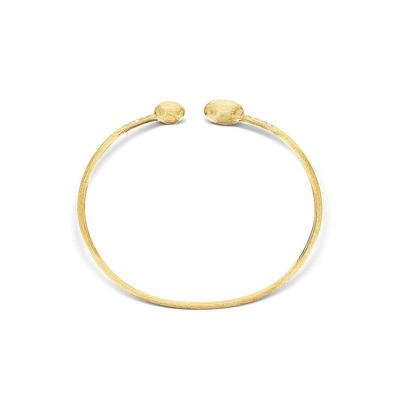 DANCING "ÉLITE" GOLD AND DIAMONDS HANDMADE BANGLE