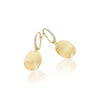 DANCING "ÉLITE" GOLD BALL DROP EARRING WITH DIAMONDS DETAILS