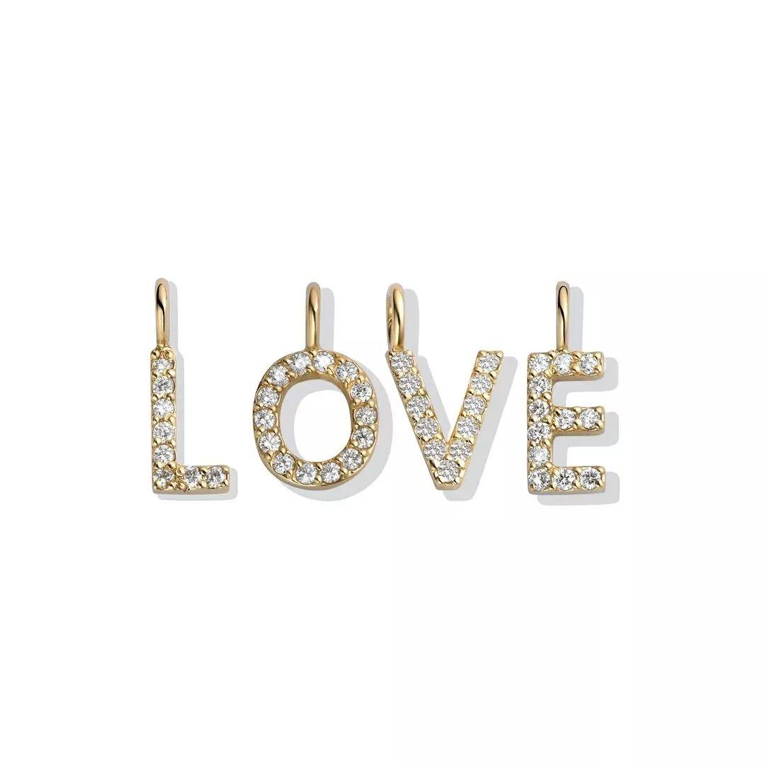 HANGER LETTER X 'PERSONAL' MET DIAMANT