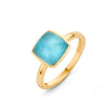 PANTELLERIA RING 052125Y2 MET KWARTS OP AMAZONIET