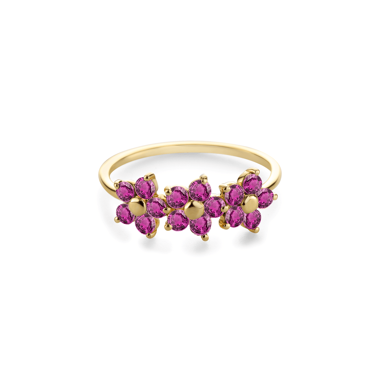 RING 'ALLERLIEFSTE' BLOOM MET HOT PINK