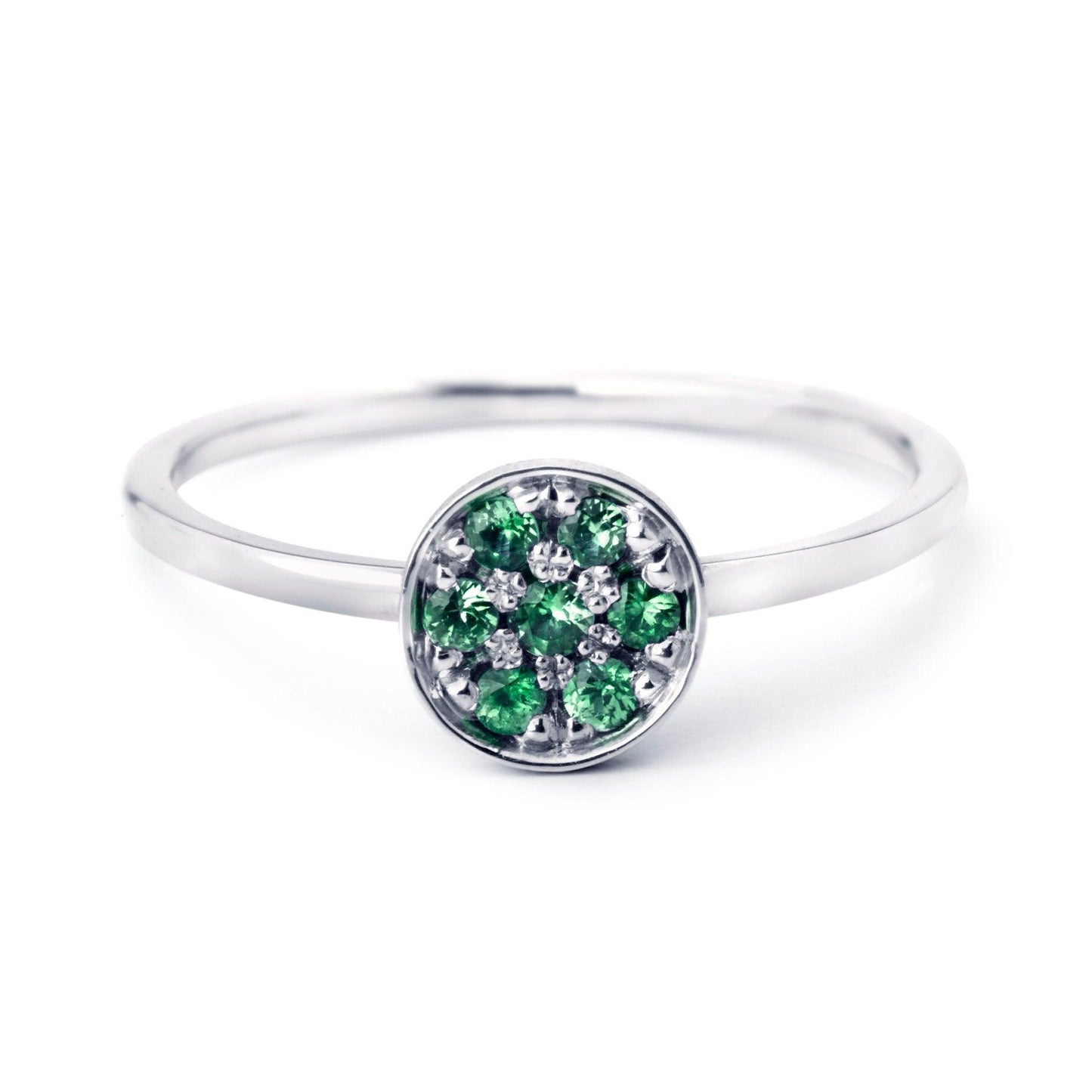 RING DISC 'FOREVER' MET TSAVORITE