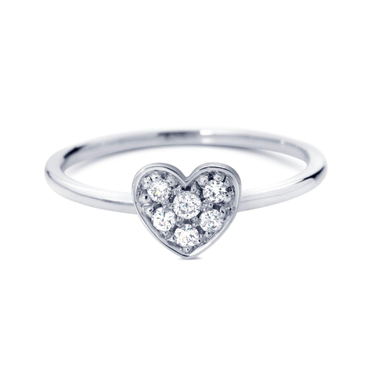 RING 'FOREVER' HEART PAVÉ