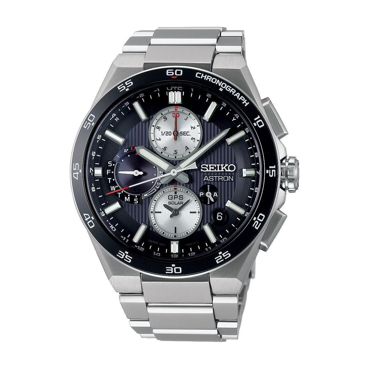 Seiko Astron 'Night Black' GPS Solar Chronograph - SSH151J1