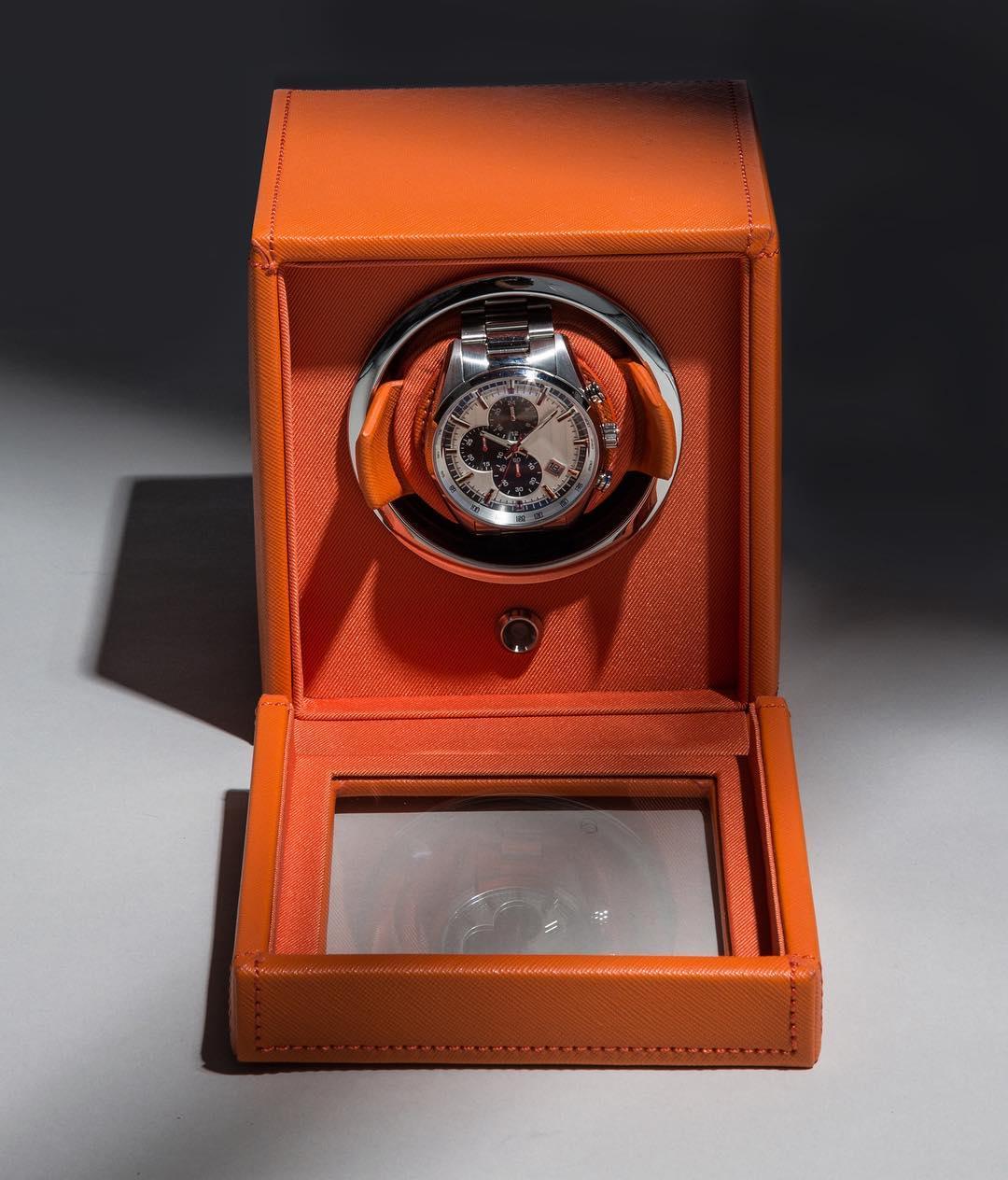 WOLF1834 Cub watch winder - 461139 - Oranje