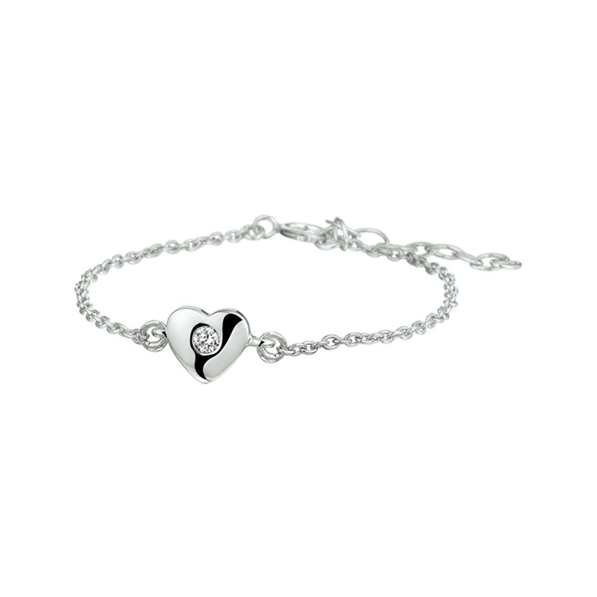 ARMBAND HART EN ZIRKONIA 1,5 MM 13 + 3 CM ZILVER GERHODINEERD - 13.22393