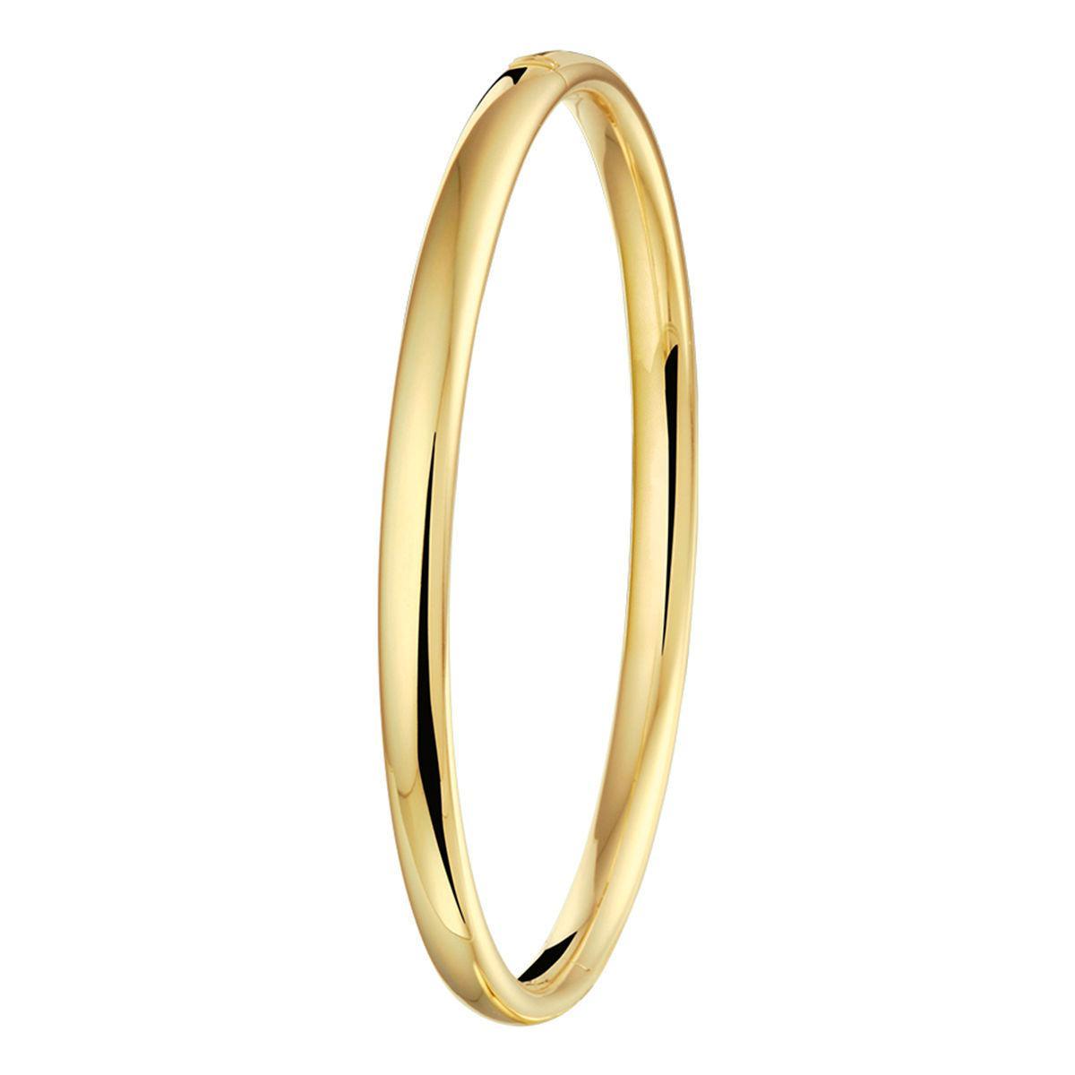 BANGLE MASSIEF OVALE BUIS 5MM ZILGOLD (GEELGOUD MET ZILVERKERN) - 50.00032