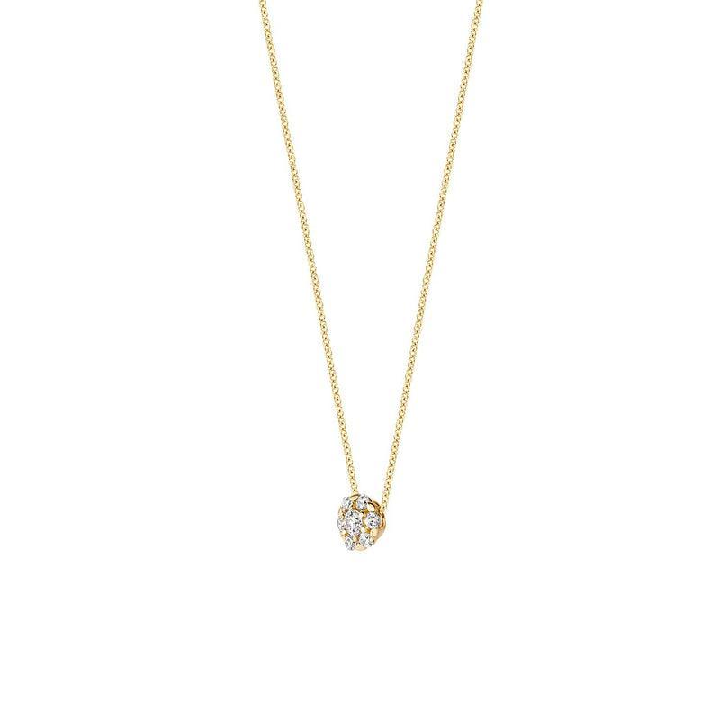 BLUSH COLLIER MET ZIRKONIA 3097YZI - 14 K GEELGOUD