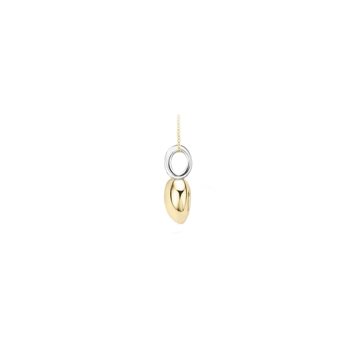 BLUSH HART HANGER MET ZIRKONIA 6077BZI - 14 K GEEL EN WITGOUD