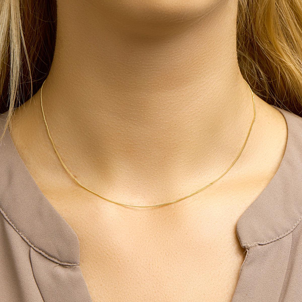 COLLIER GOURMET 1,0 MM 14K GEELGOUD - 40.18369