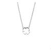 COLLIER KLAVER 1,3 MM 41 + 4 CM ZILVER GERHODINEERD - 13.22084