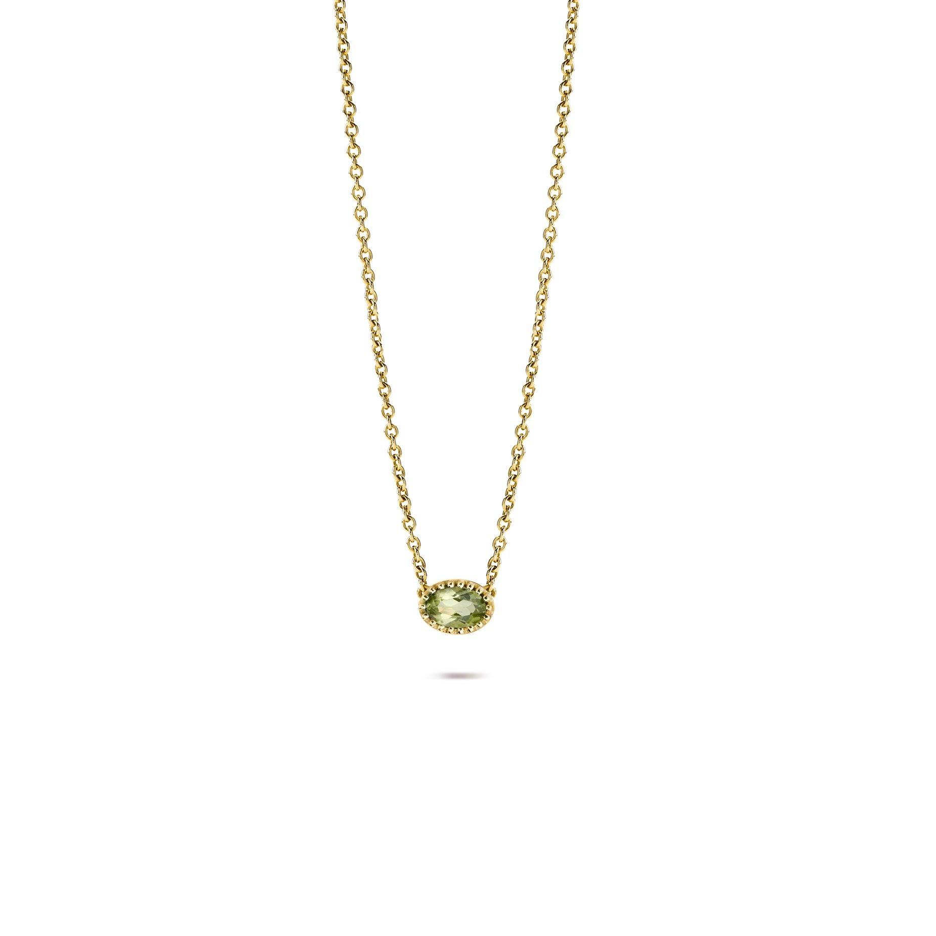 COLLIER 'MA PETITE' MET PERIDOT