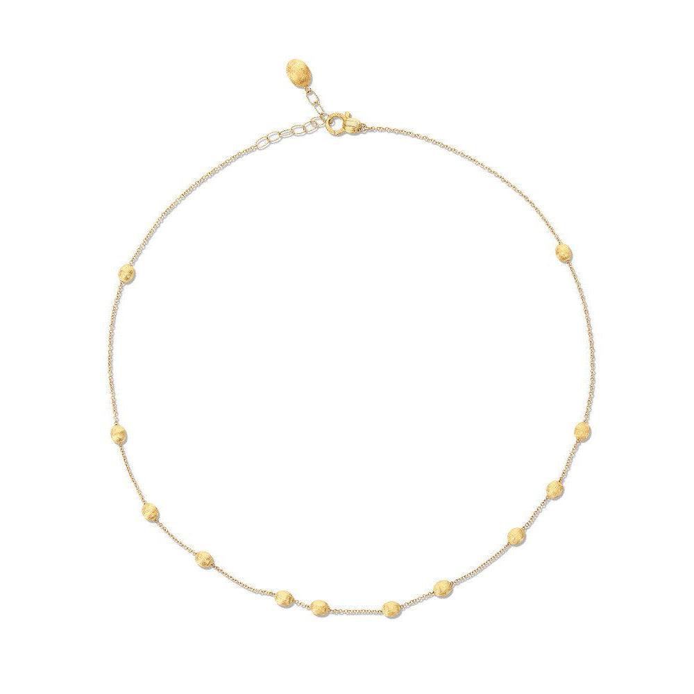 DANCING ÉLITE "SOFFIO" GOLD BOULES COLLAR NECKLACE