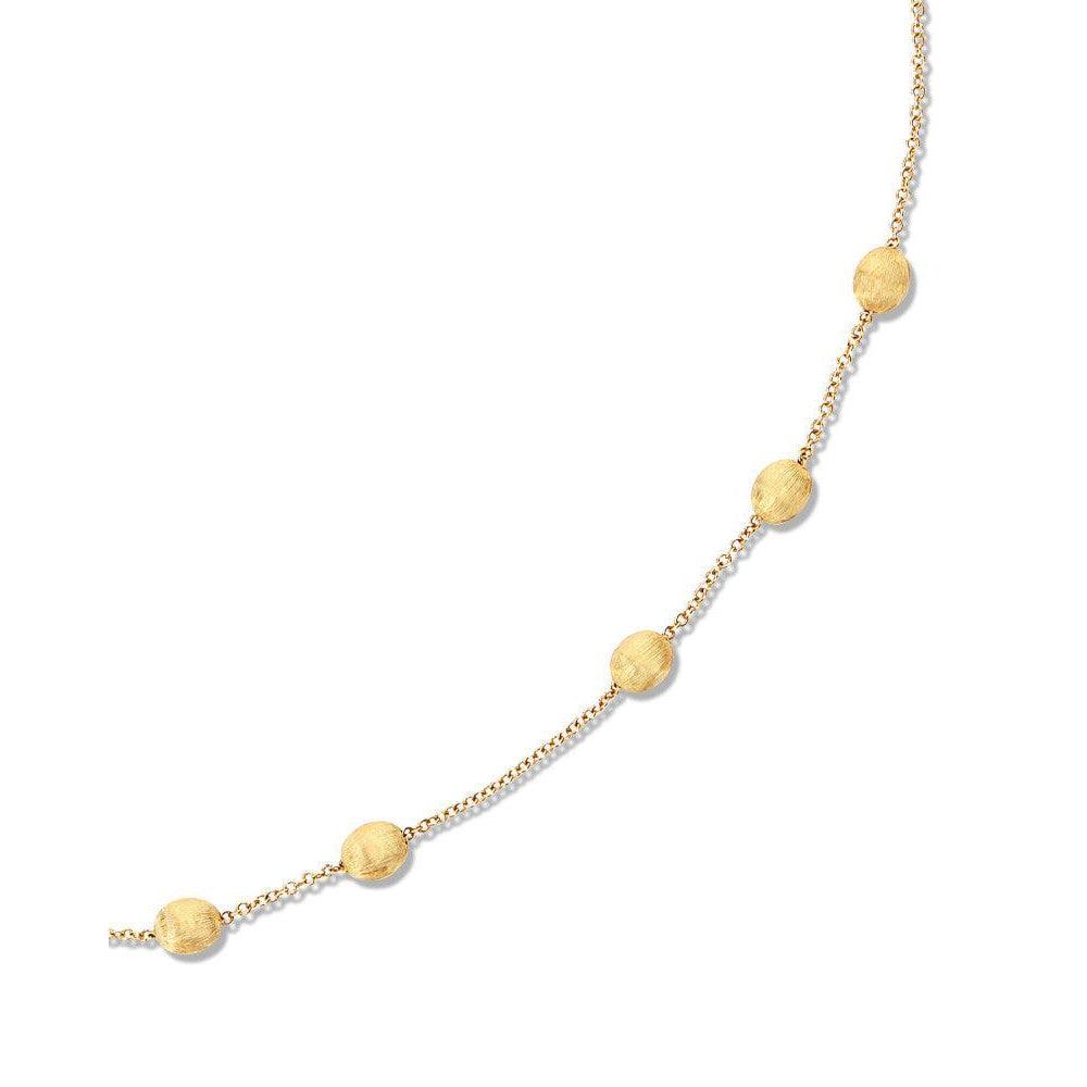 DANCING ÉLITE "SOFFIO" GOLD BOULES COLLAR NECKLACE