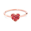 MISS SPRING RING "FOREVER" HEART PAVÉ MSR020RORG