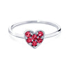 MISS SPRING RING "FOREVER" HEART PAVÉ MSR020ROWG