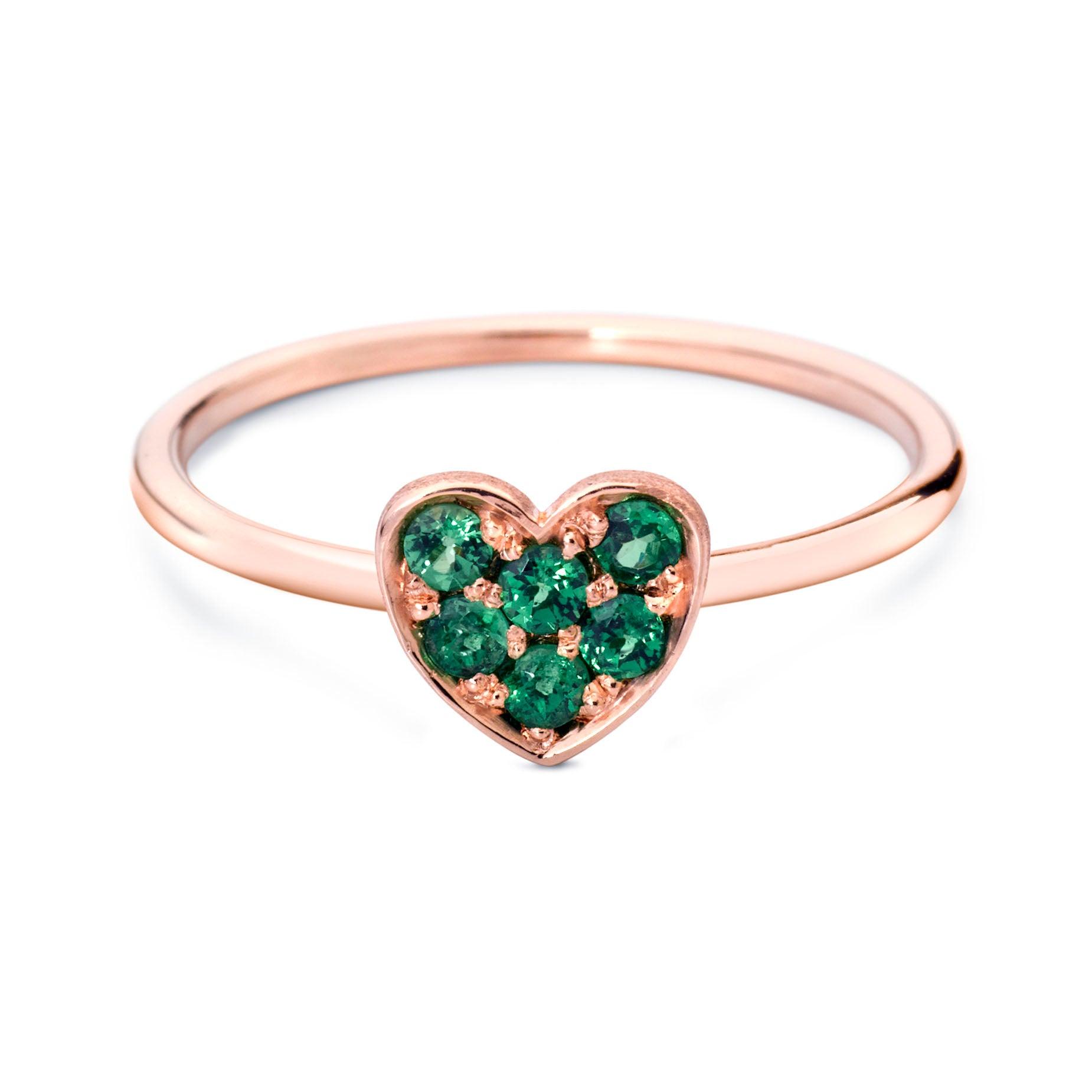 MISS SPRING RING "FOREVER" HEART PAVÉ MSR020TSARG