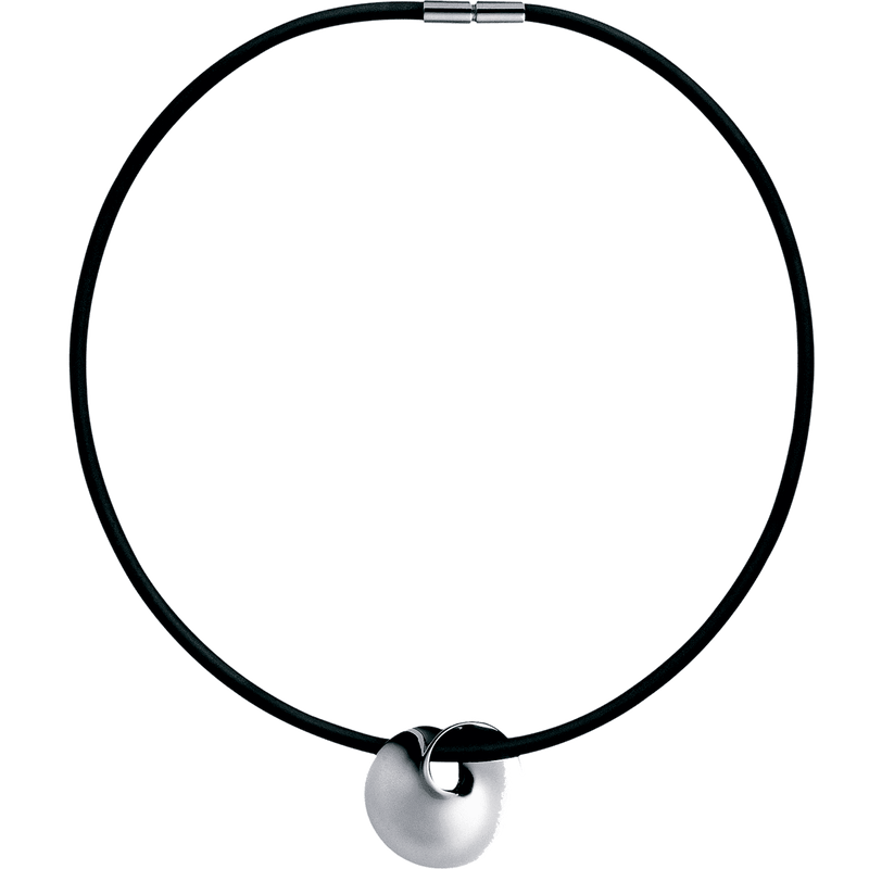 MOEBIUS Collier Met Hanger - Sterling zilver en Rubber