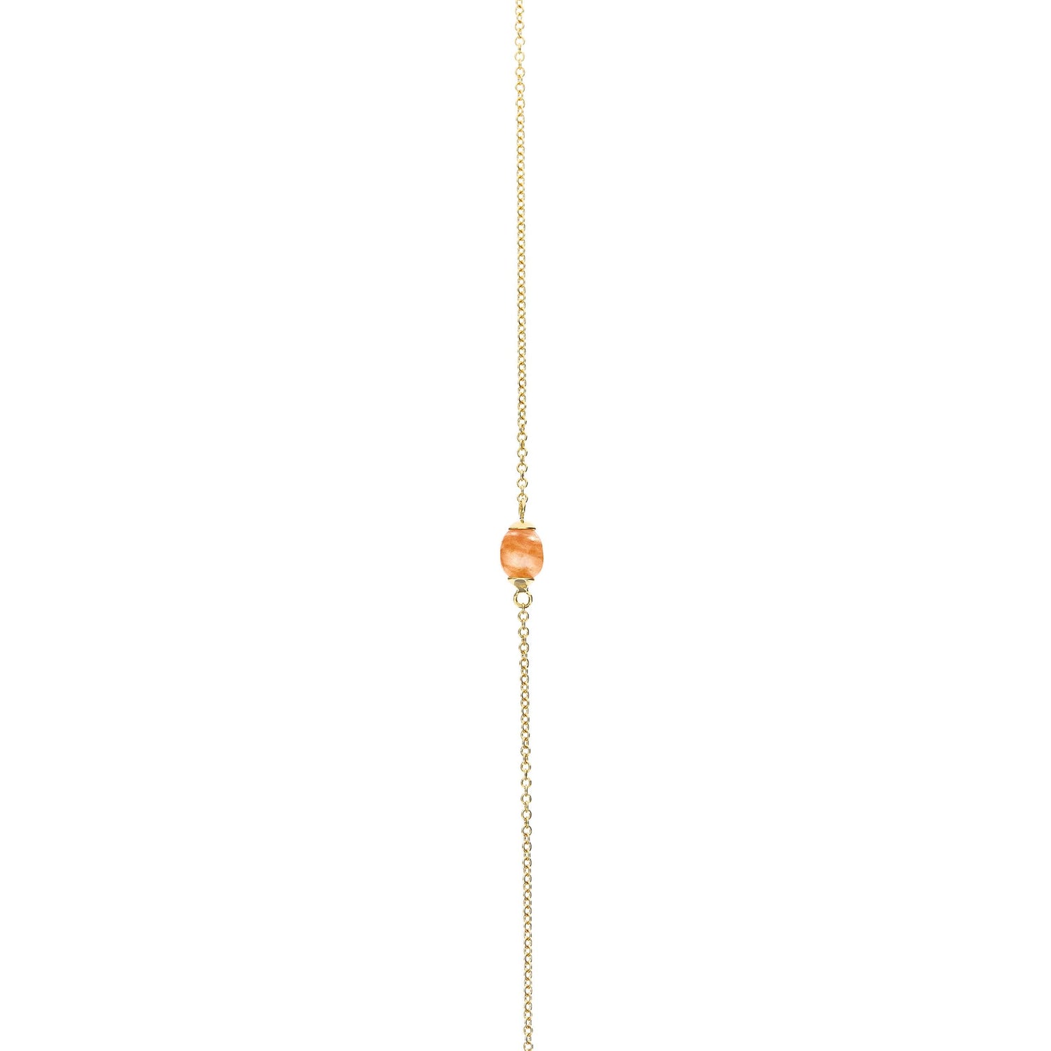 PETRA "AMULETS" GOLD AND ORANGE AVENTURINE NECKLACE (SMALL)