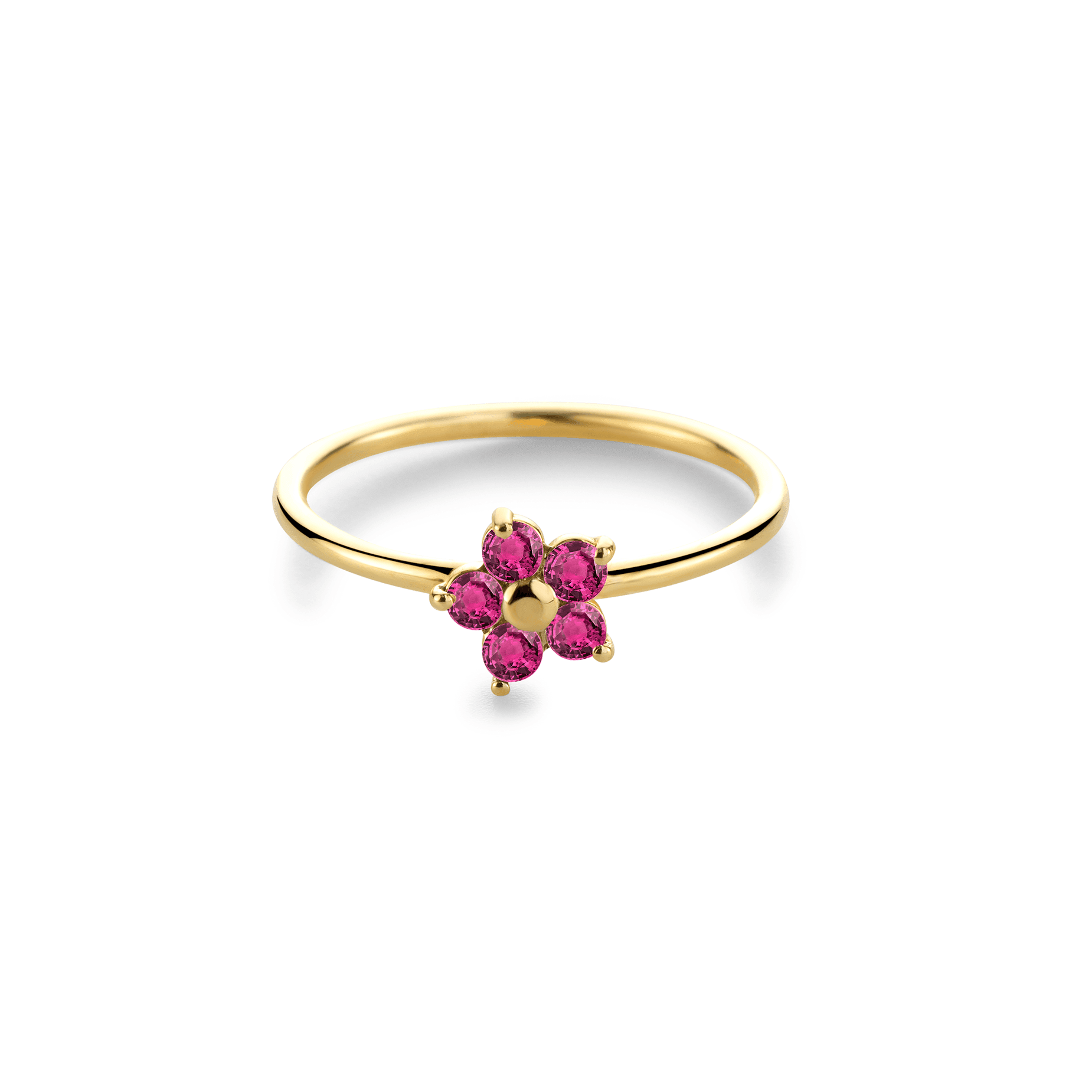 RING 'ALLERLIEFSTE' BLOOM MET HOT PINK