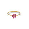 RING 'ALLERLIEFSTE' BLOOM MET HOT PINK