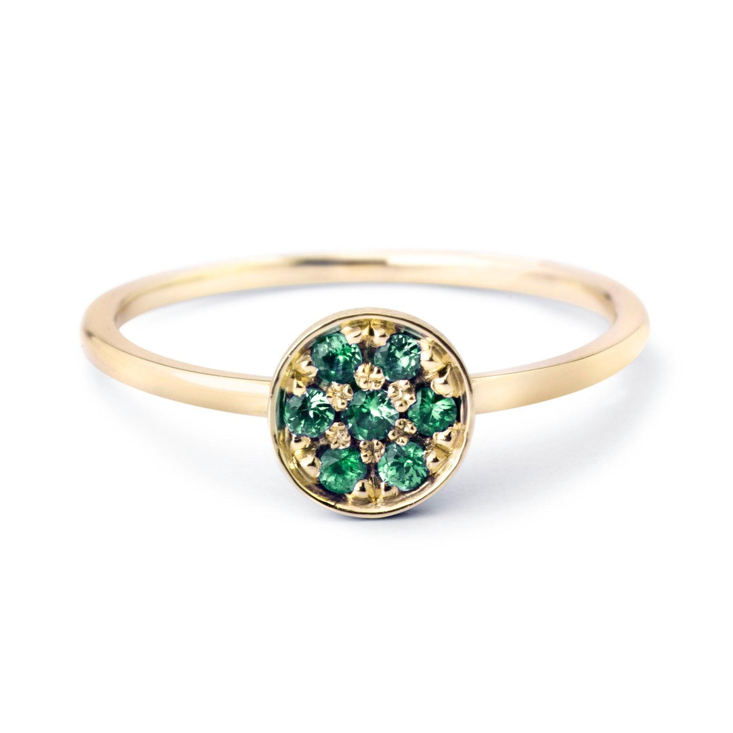 RING DISC 'FOREVER' MET TSAVORITE