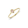 RING PEAR BEZEL 'BRILLIANTLY' MET MORGANITE