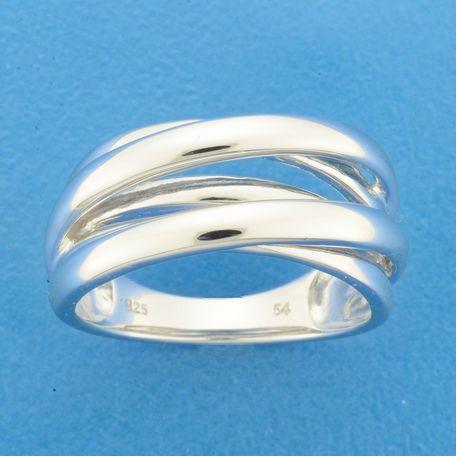 RING ZILVER GERHODINEERD - 13.27645