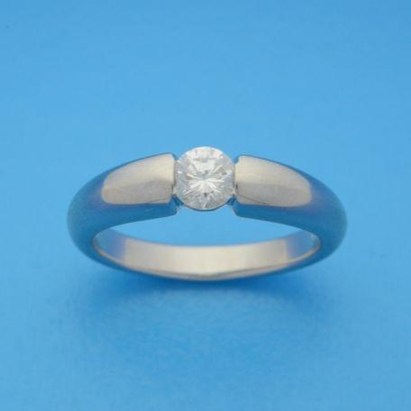 RING ZIRKONIA ZILVER GERHODINEERD - 13.27523