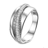 RING ZIRKONIA ZILVER GERHODINEERD - 13.27666