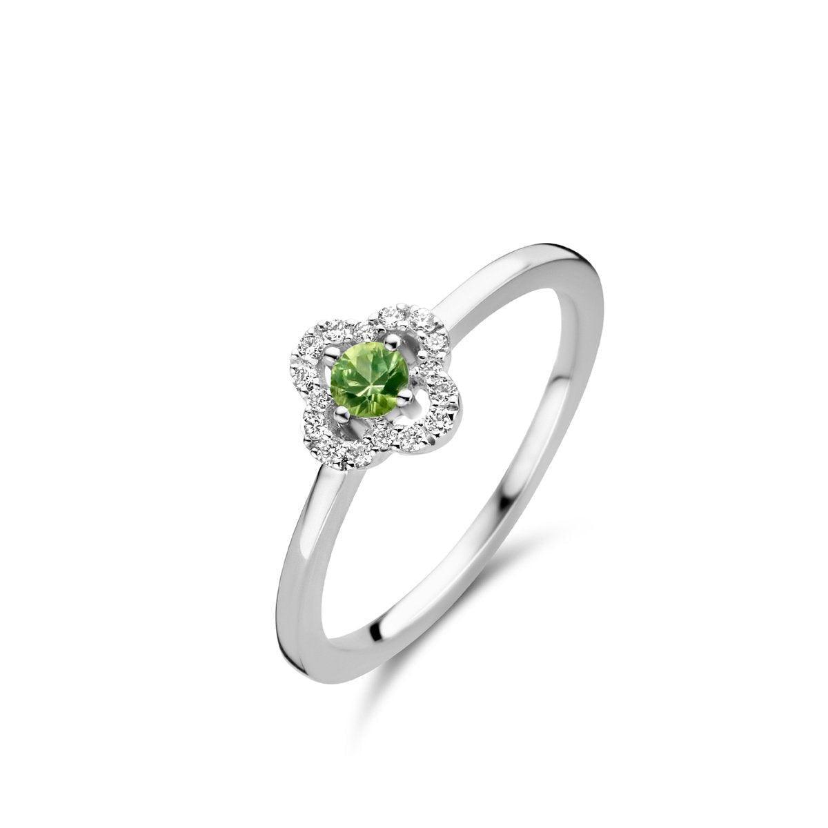 SALINA RING 062249EA MET GROENE SAFFIER