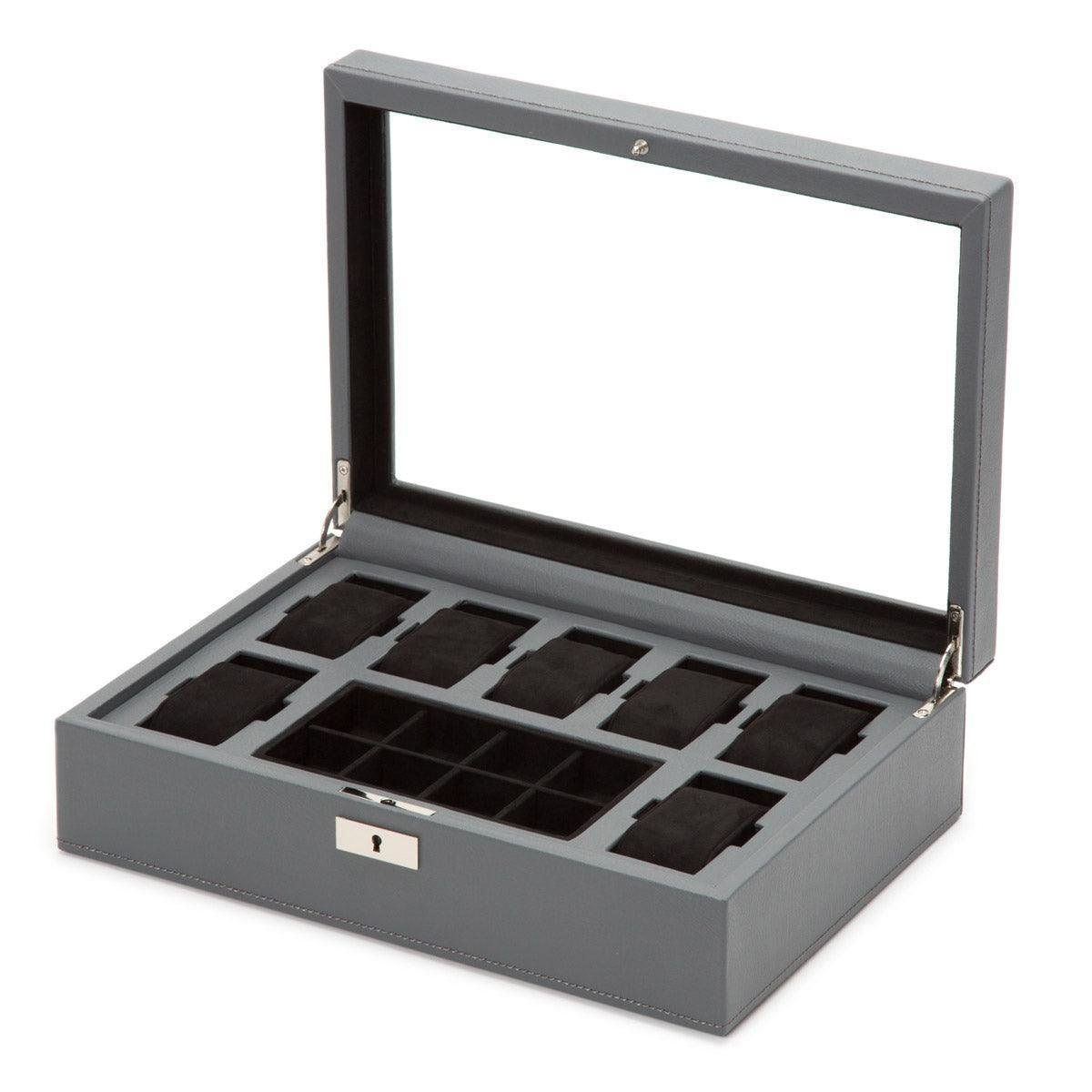 Wolf 465265 Howard Watch Box Grey